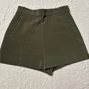 H&M High Waist Olive Shorts